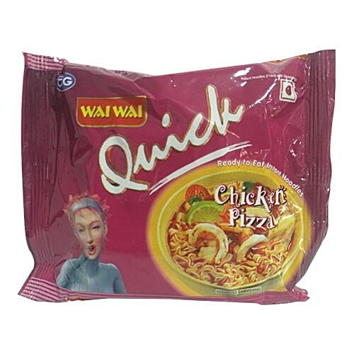 Wai Wai Quick Instant Noodles Chicken Pizza 70g