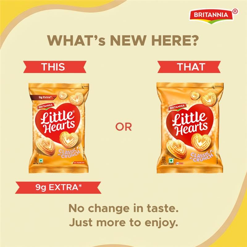 Britannia Little Hearts Biscuit 75g