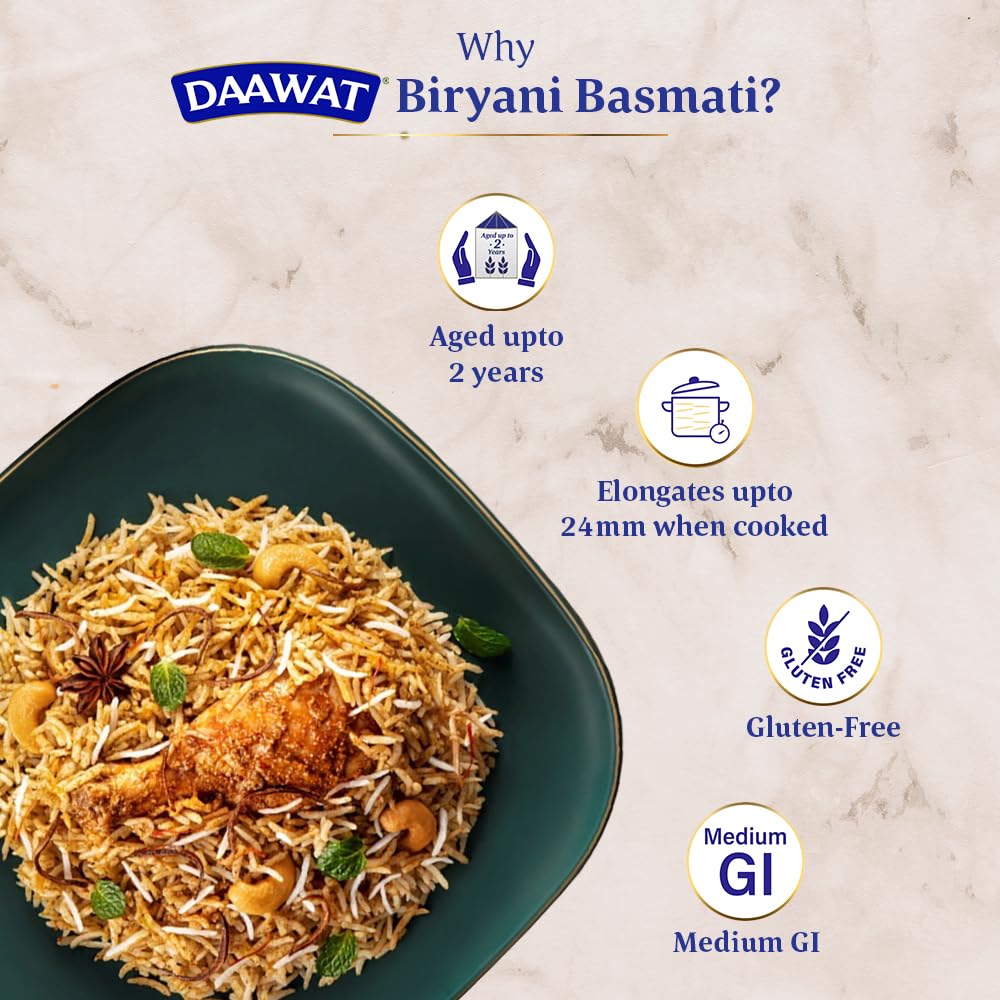 Daawat Biryani Basmati Rice 1kg