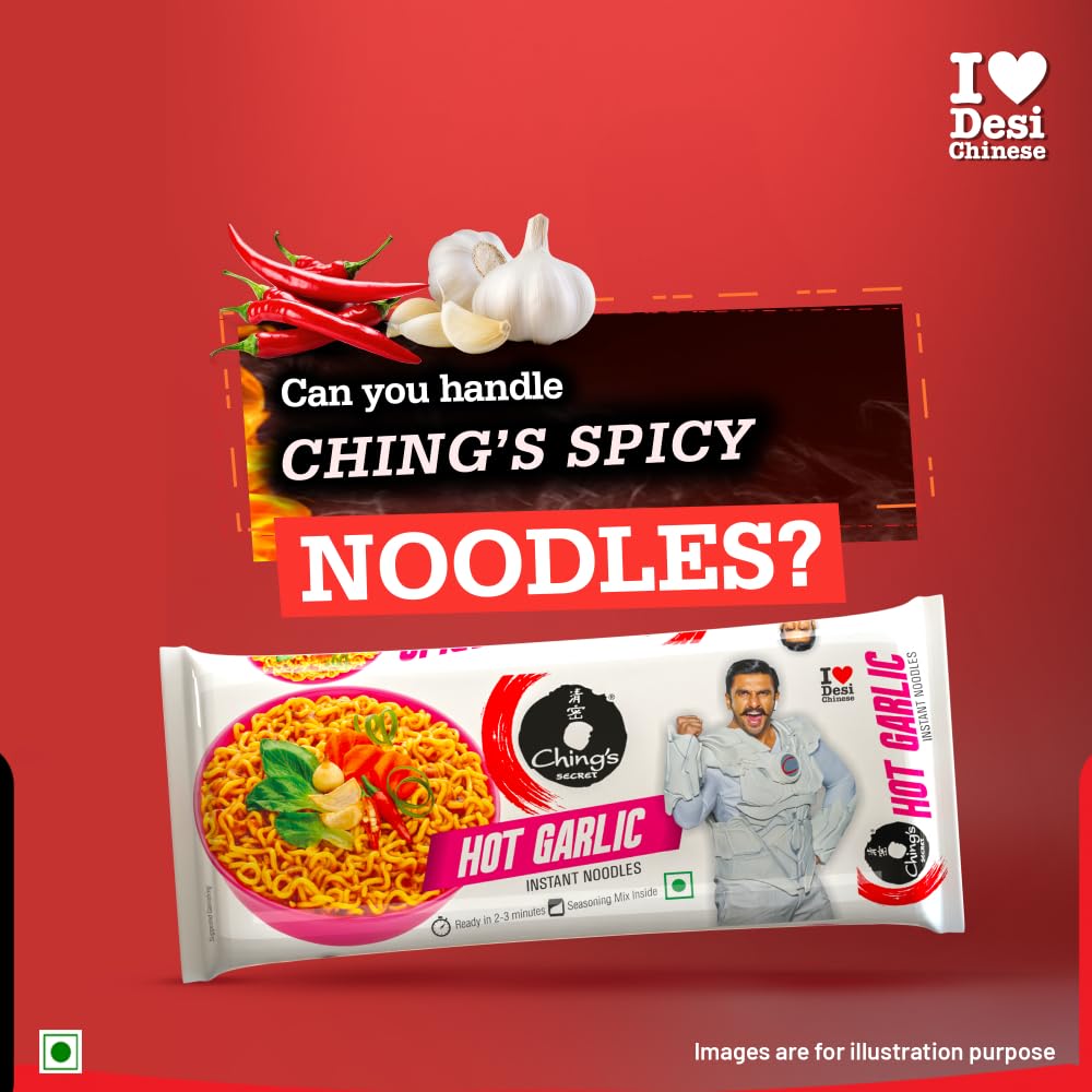 Ching's Hot Garlic Instant Noodles 240g
