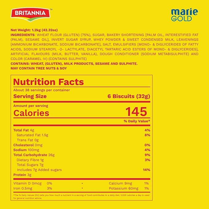 Britannia Marie Gold Biscuits 600g (Value Pack)