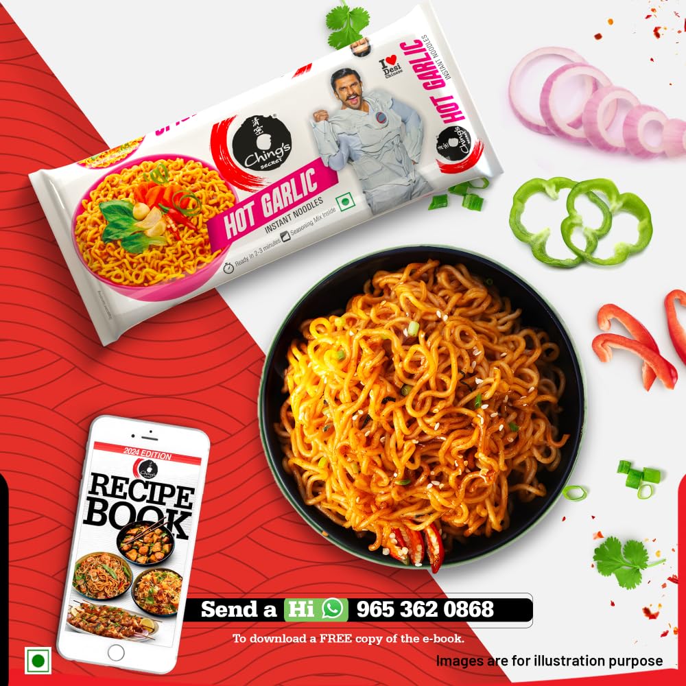 Ching's Hot Garlic Instant Noodles 240g