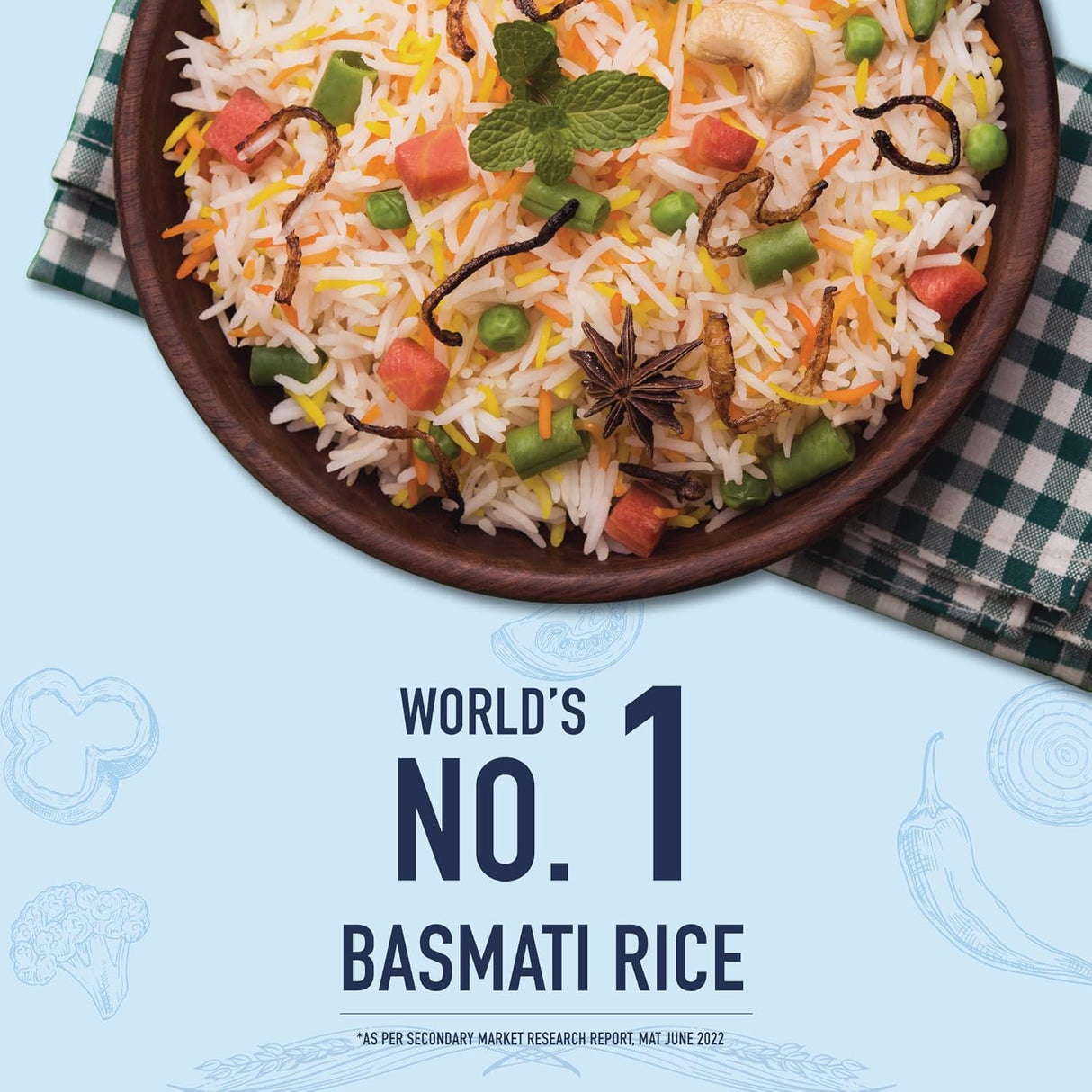 India Gate Daily Premium Aged Basmati Rice 1Kg