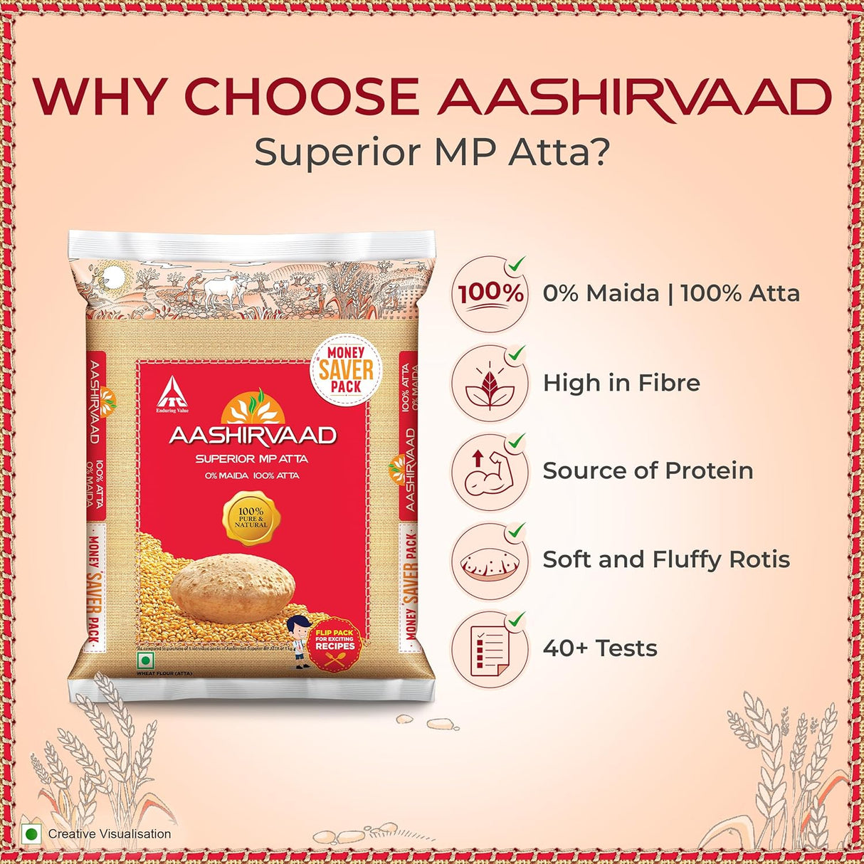 Aashirvaad Whole Wheat Flour Atta 2kg