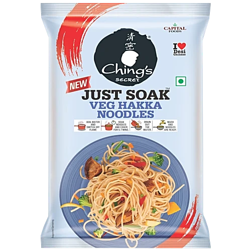 Chings Veg Hakka Noodles 600g (Family Pack)