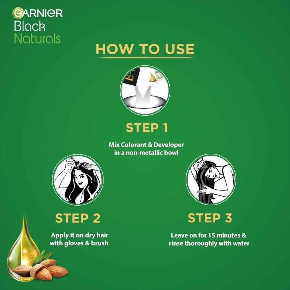 Garnier Hair Color Deep Black 1.0