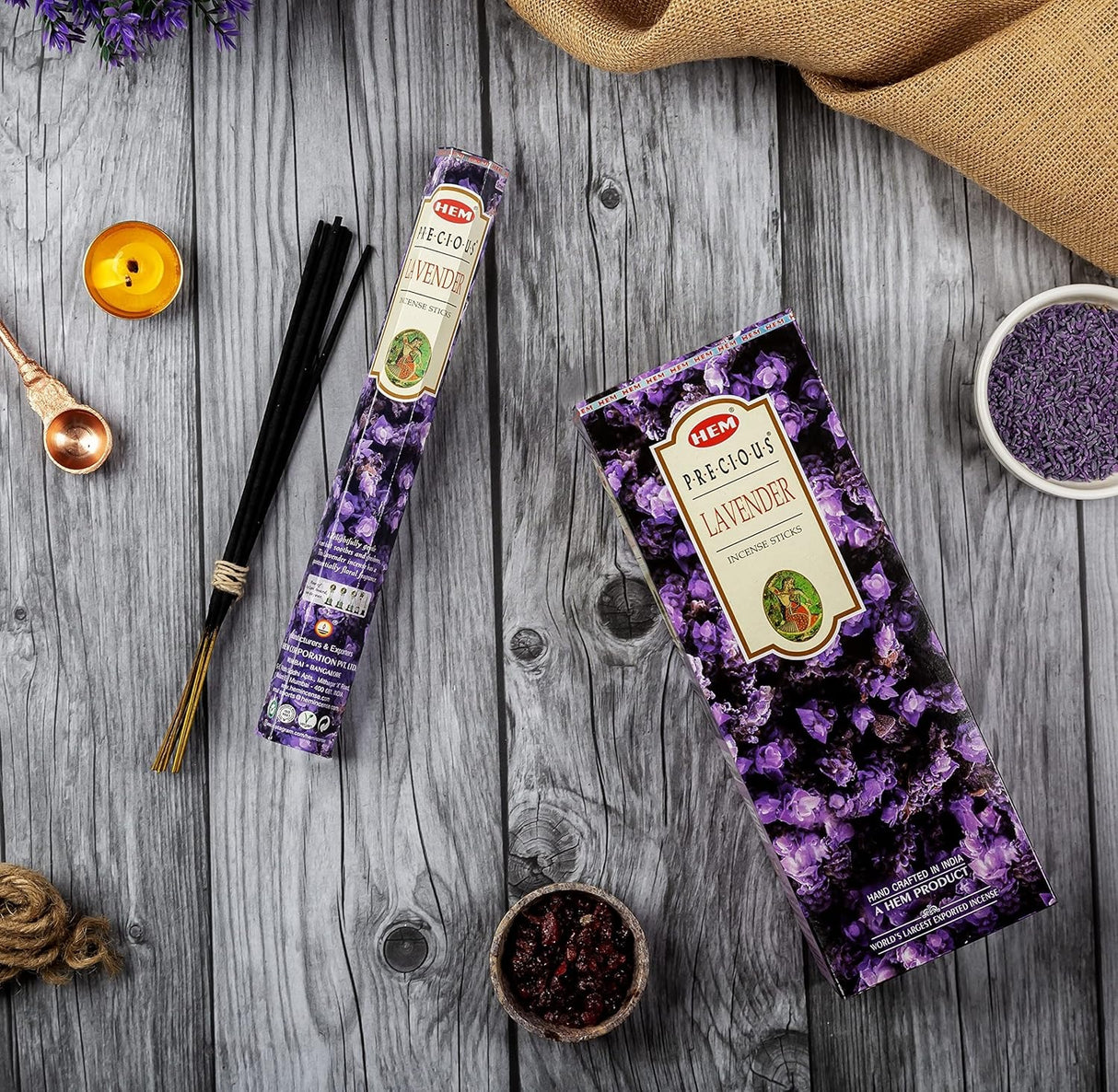 Hem Agarbati Precious Lavender (Incense Sticks) 10g