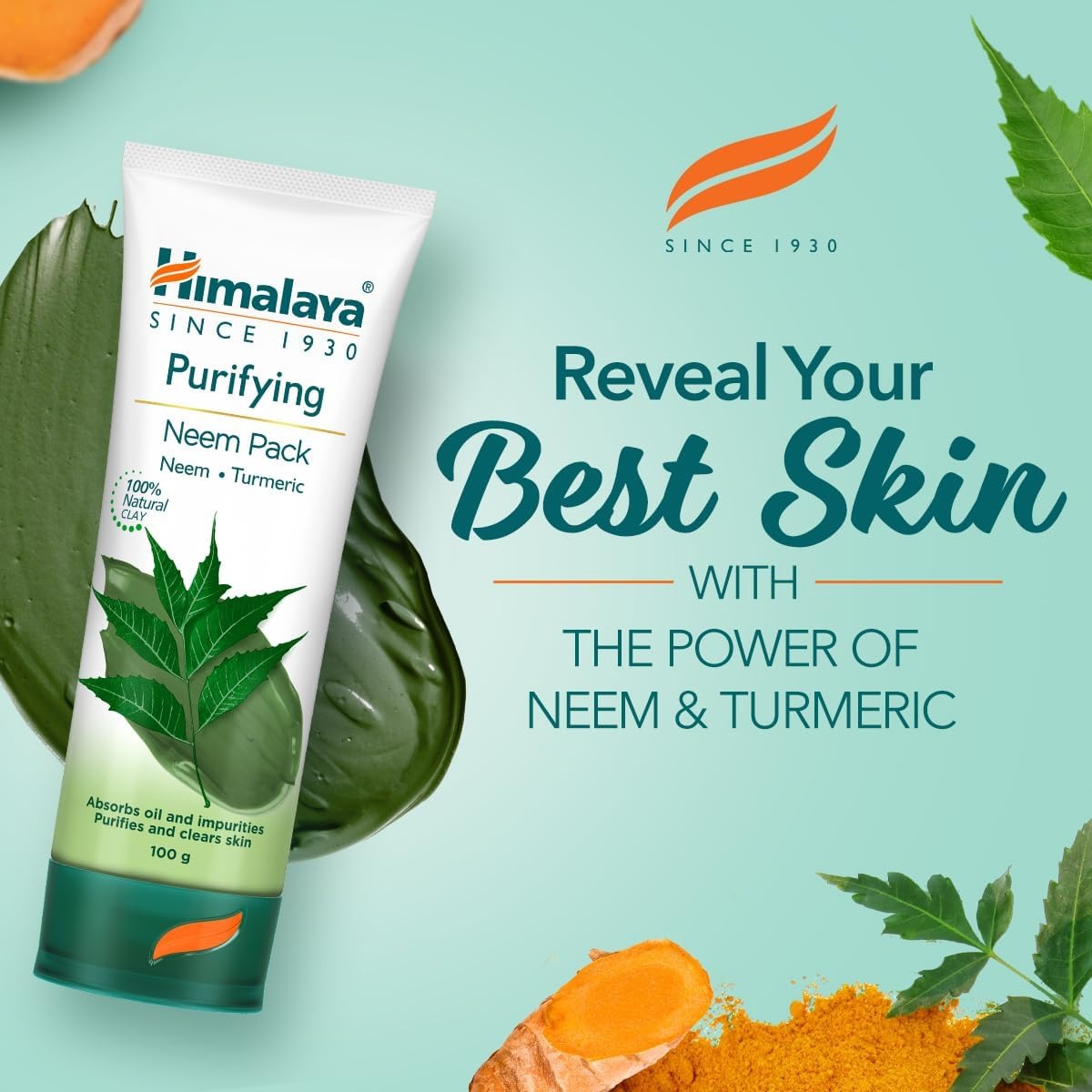 Himalaya Purifying Neem Face Pack (Neem & Turmeric ) 100ml