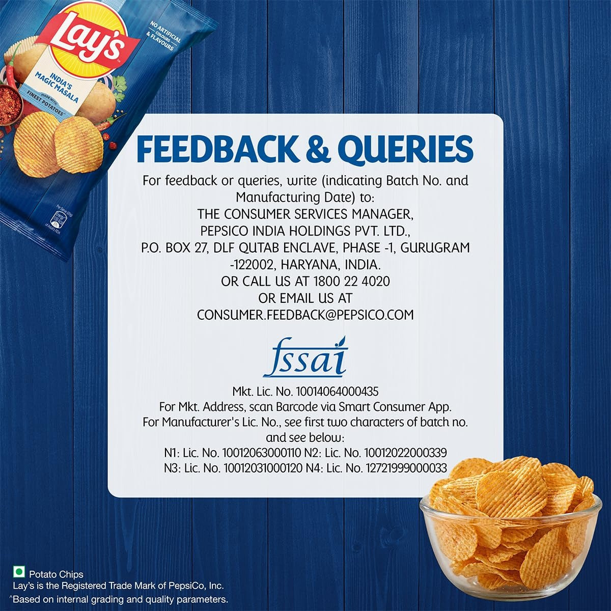 Lays CHIPS Magic Masala 48g