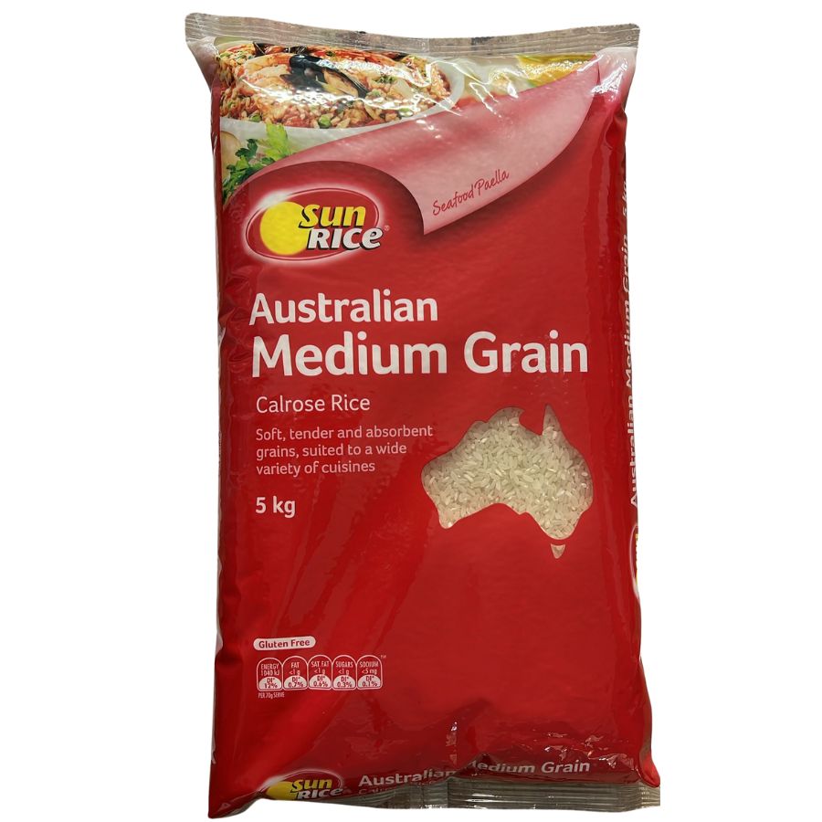 Sunrice Medium Grain Rice 5kg