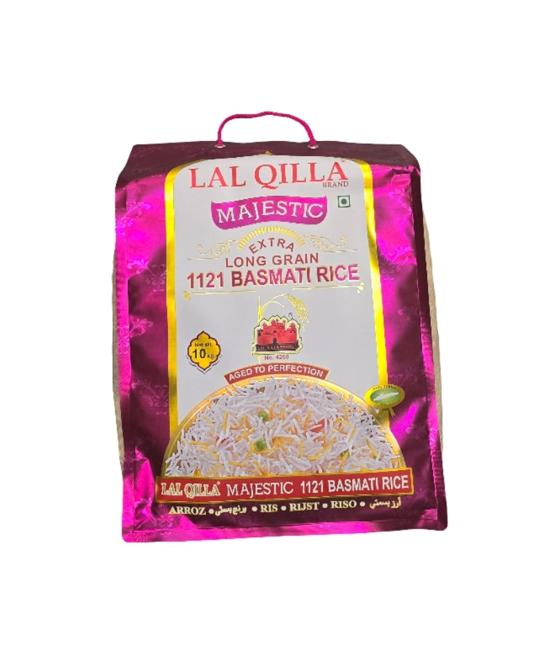 Lal Qilla Majestic Extra Long Grain 1121 Basmati Rice 10kg