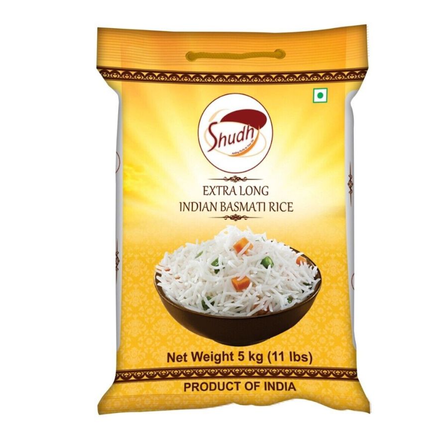 Shudh Extra Long Basmati Rice 5kg (Extra Long Grain)