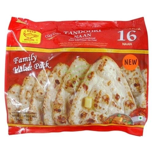 Deep Tandoori Plain Naan 16Pcs