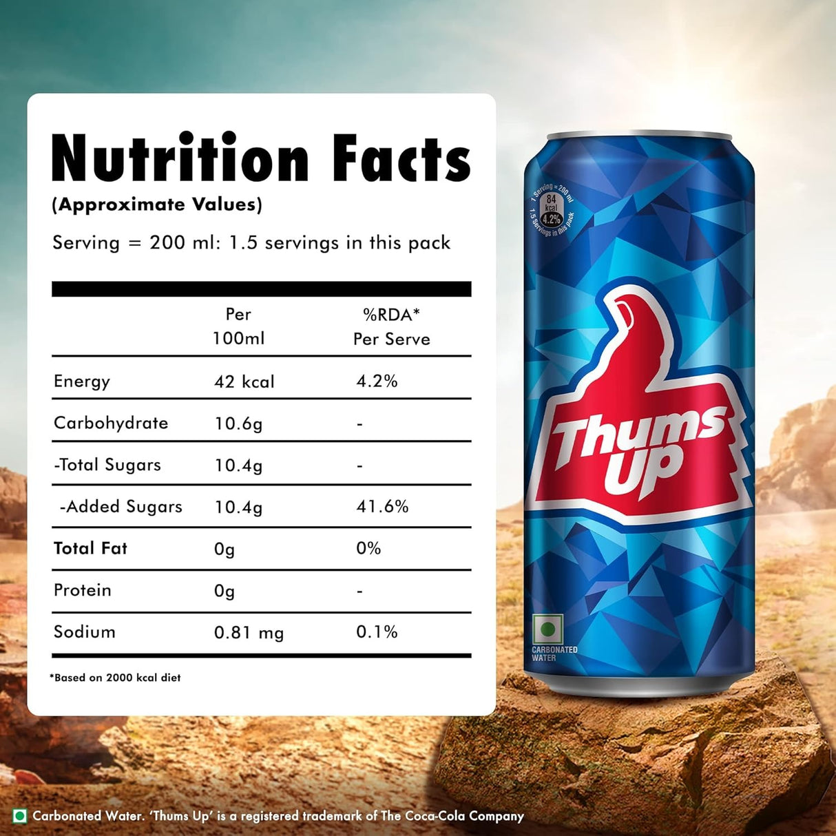 Thums up Can 300ml