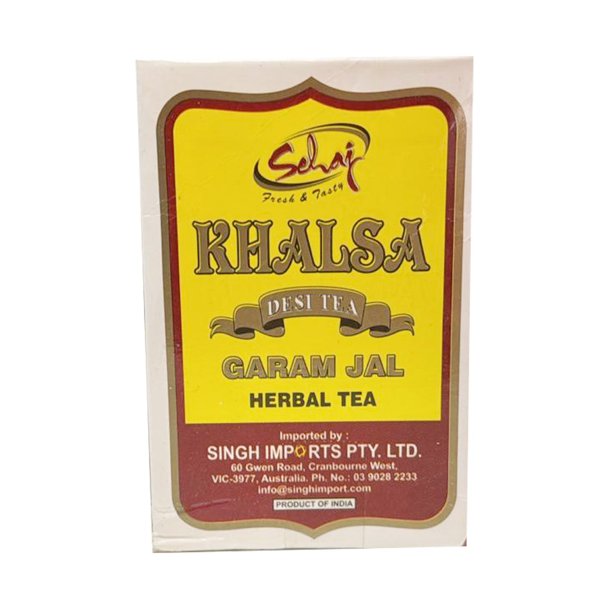 Sehaj Desi Tea Garam Jal Herbal Tea Khalsa 100g