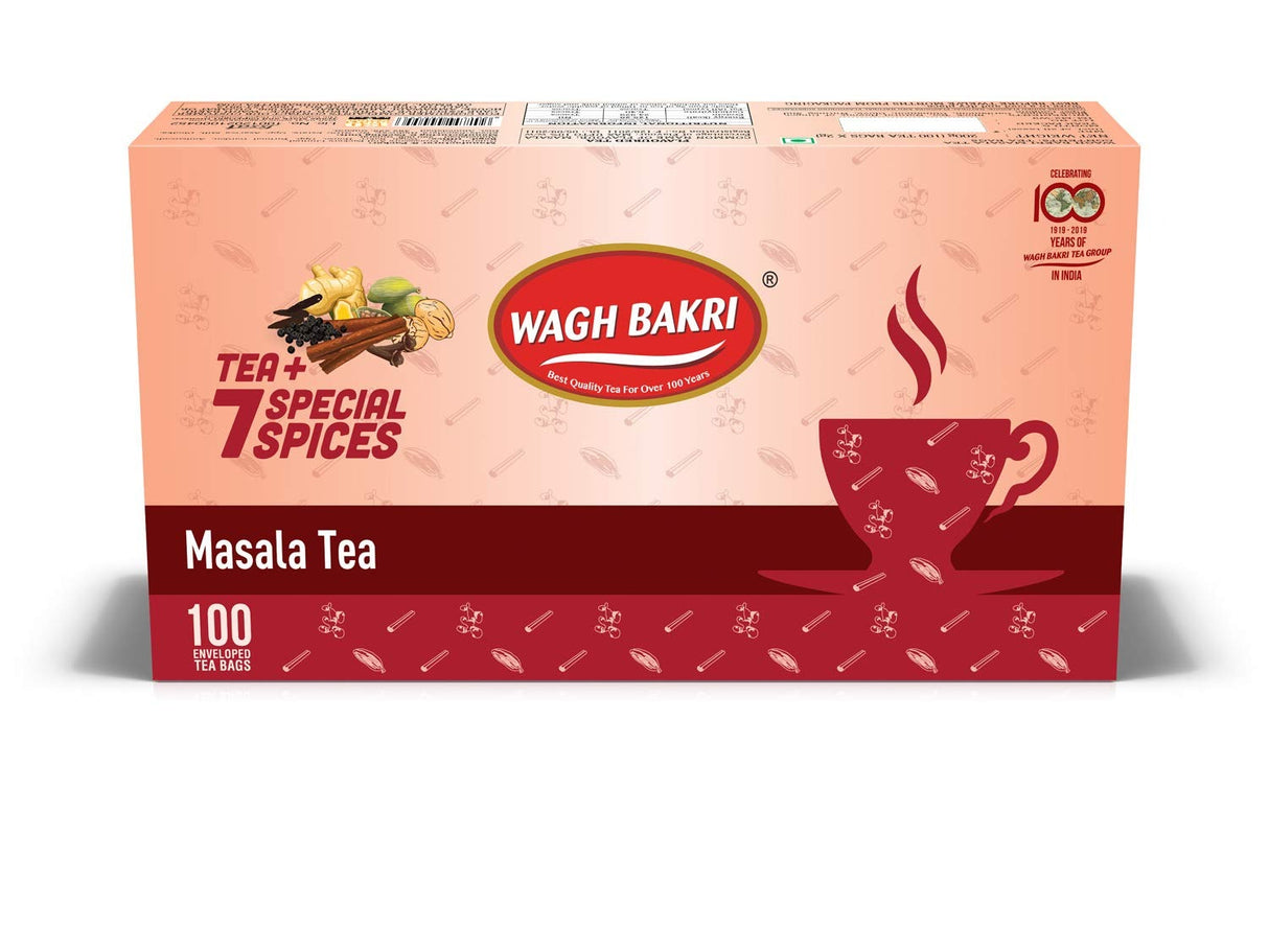 Wagh Bakri Masala Tea 100 Bags 200g