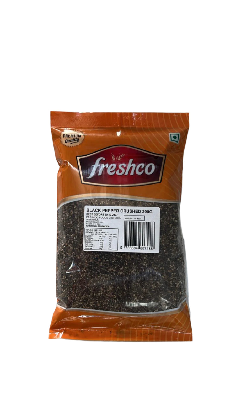 Freshco Black Pepper Crushed 200g