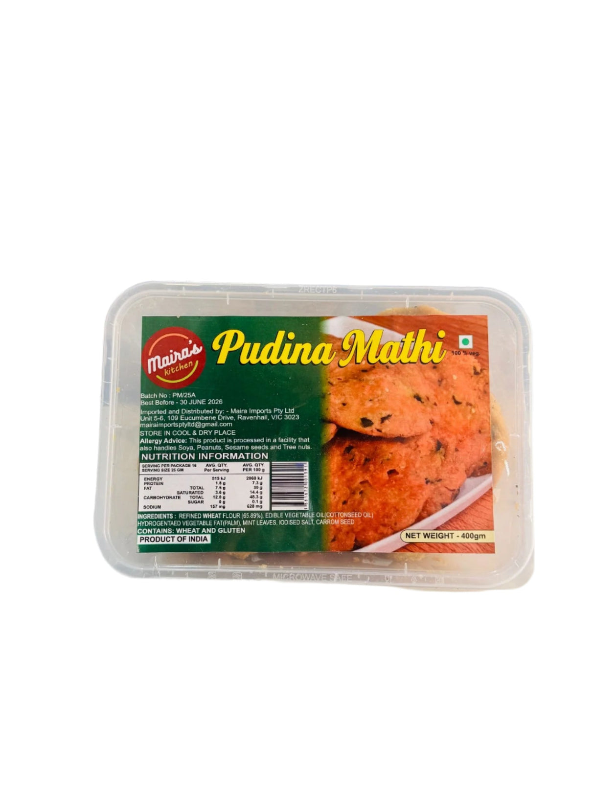 Maira's Kitchen Pudina Mathi 400g