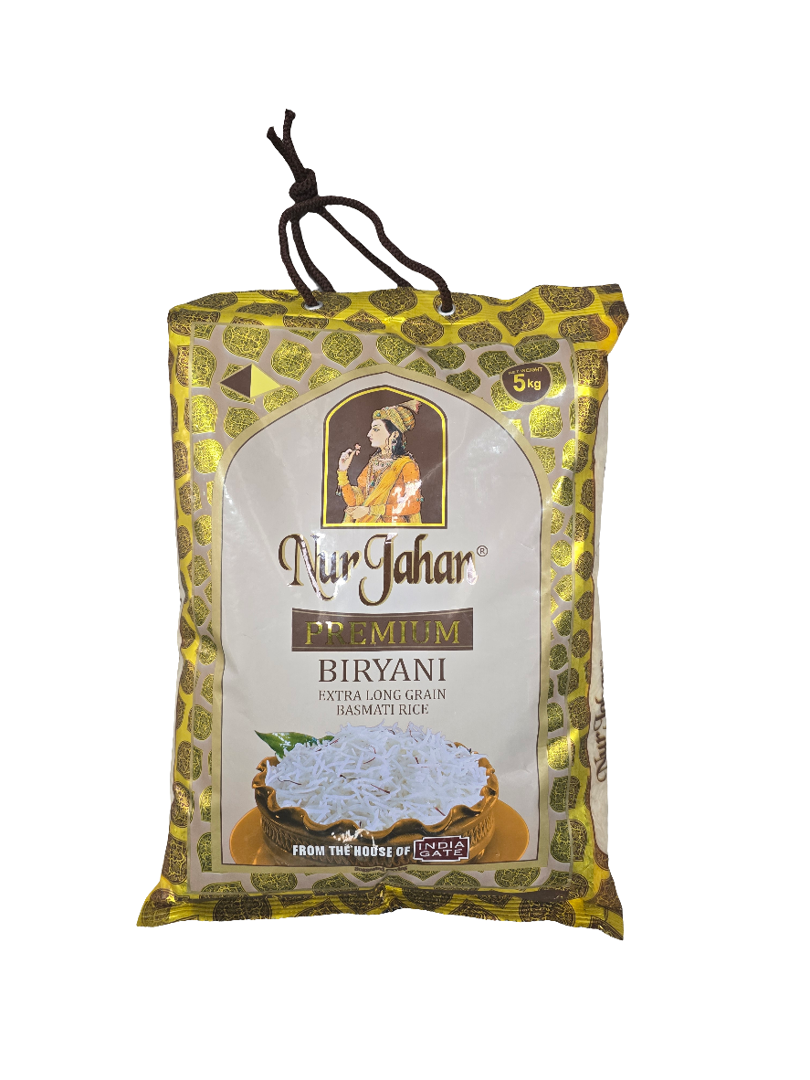 India Gate Nur Jahan Premium Biryani Basmati Rice (Extra Long) 5kg