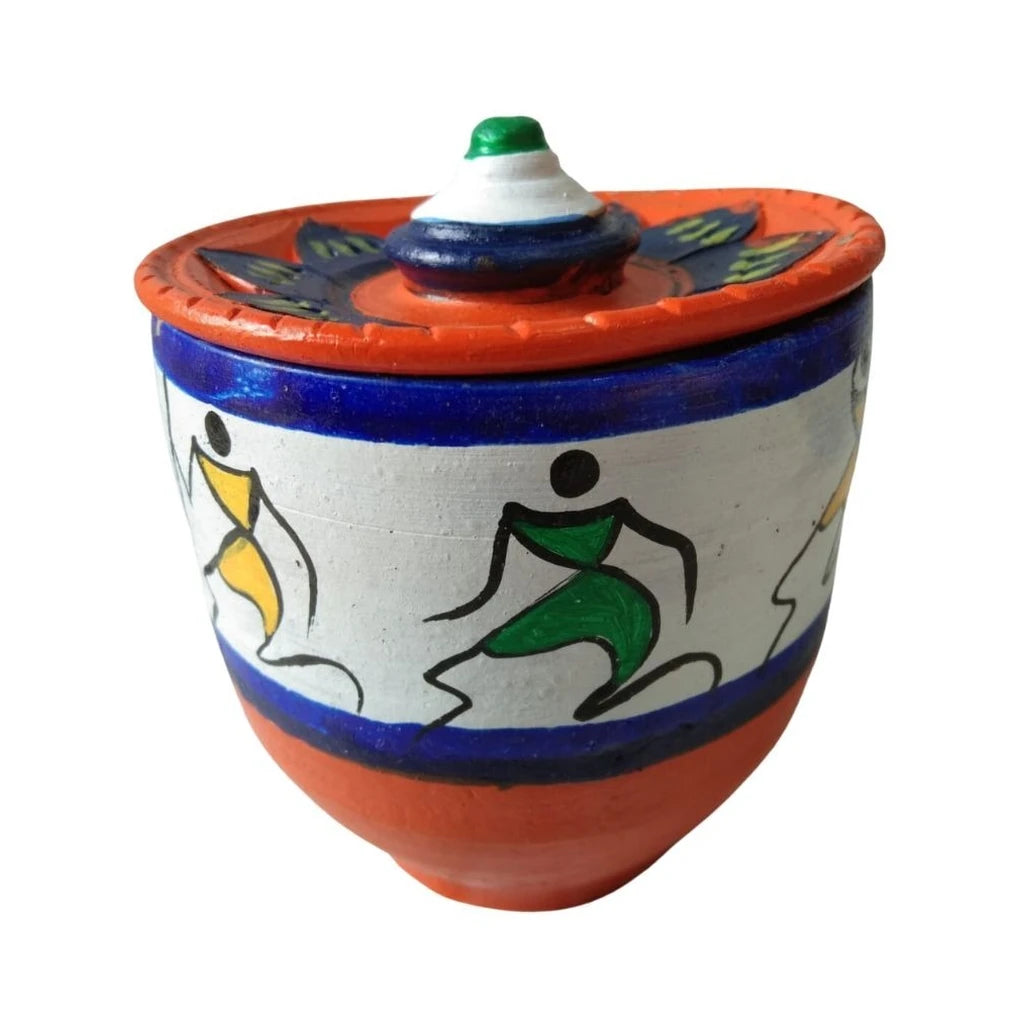 Clay Dahi Pot - front