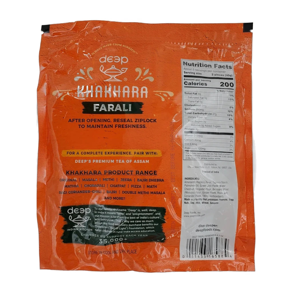 Deep Farali Khakhara 180g - back