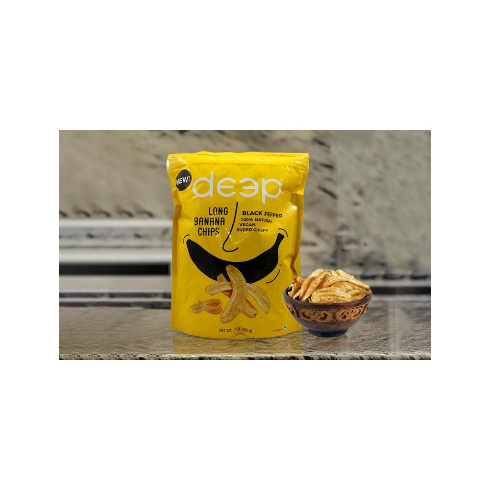 Deep Long Banana Chips (Black pepper) 200g