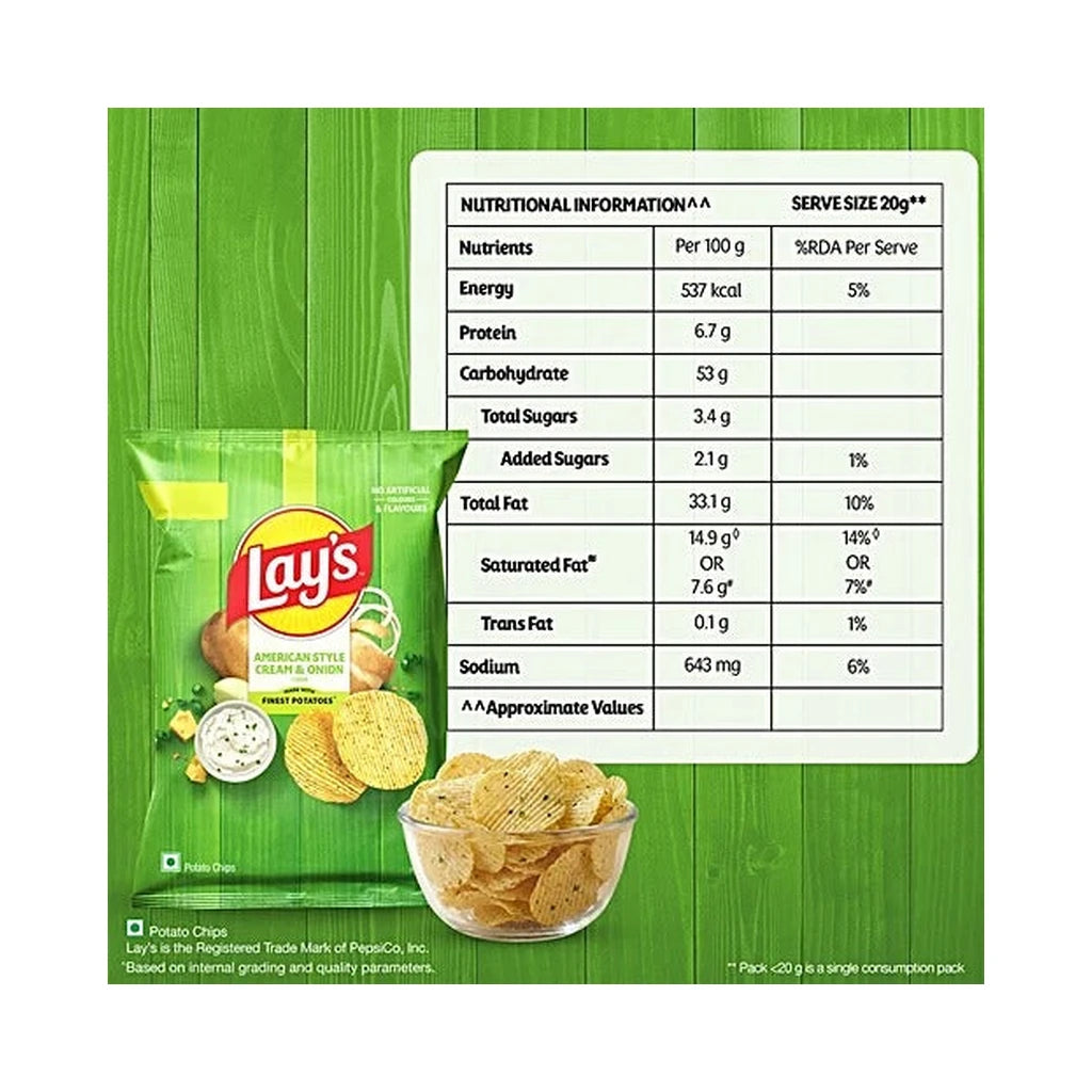 Lay's American Style Cream & Onion Chips 52g - image 5