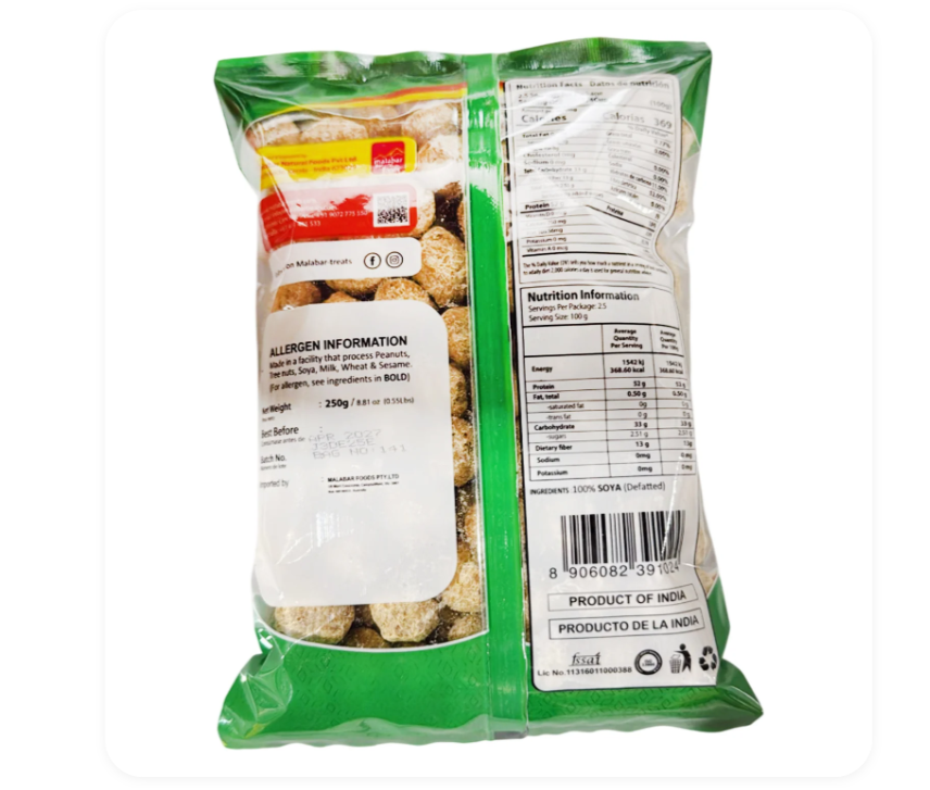 Malabar Treats Soya Wadi 250g