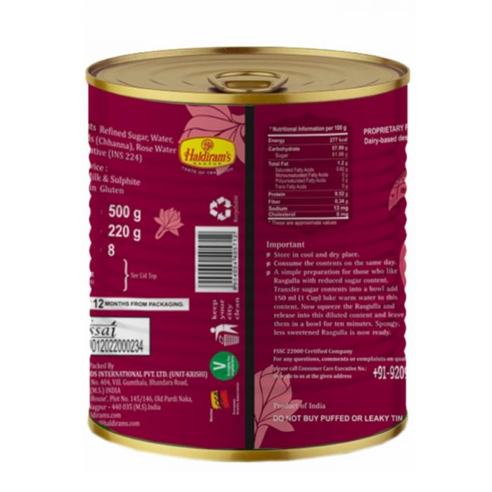 Haldiram's Rasgulla 1Kg