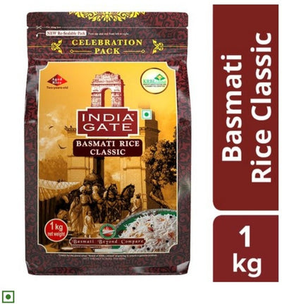 India Gate Classic Basmati Rice (Extra Long Grain) 1kg