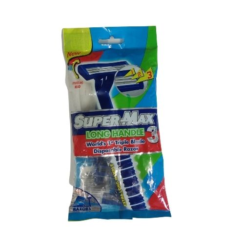 Long Handle Razor (5 packs)- Supermax