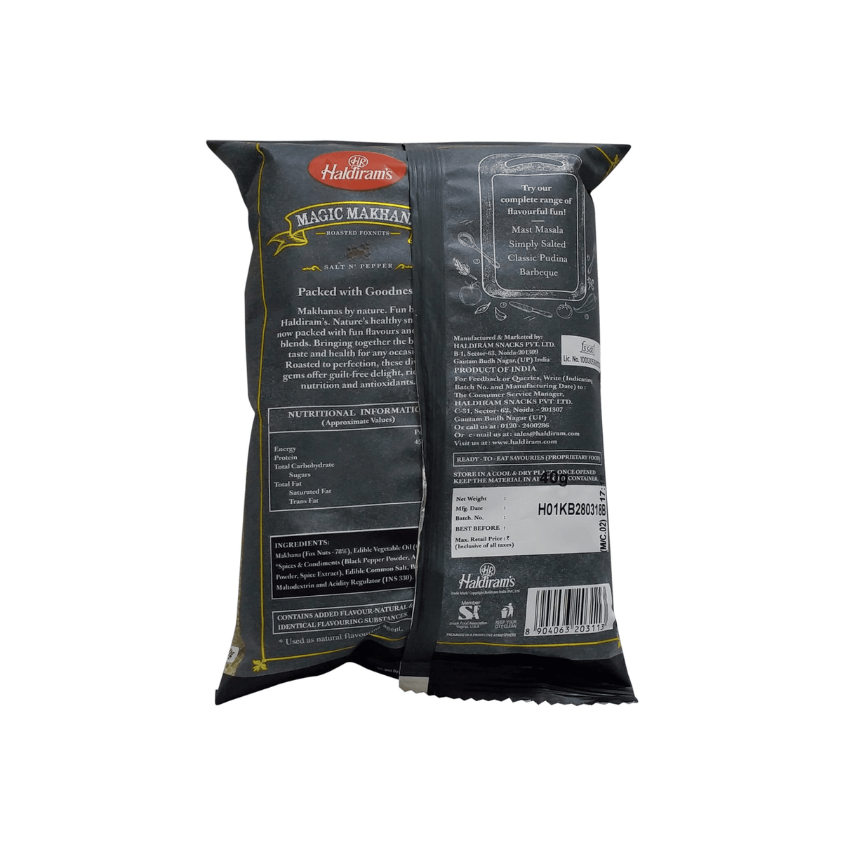 Haldiram Salt & Pepper Fox Nut