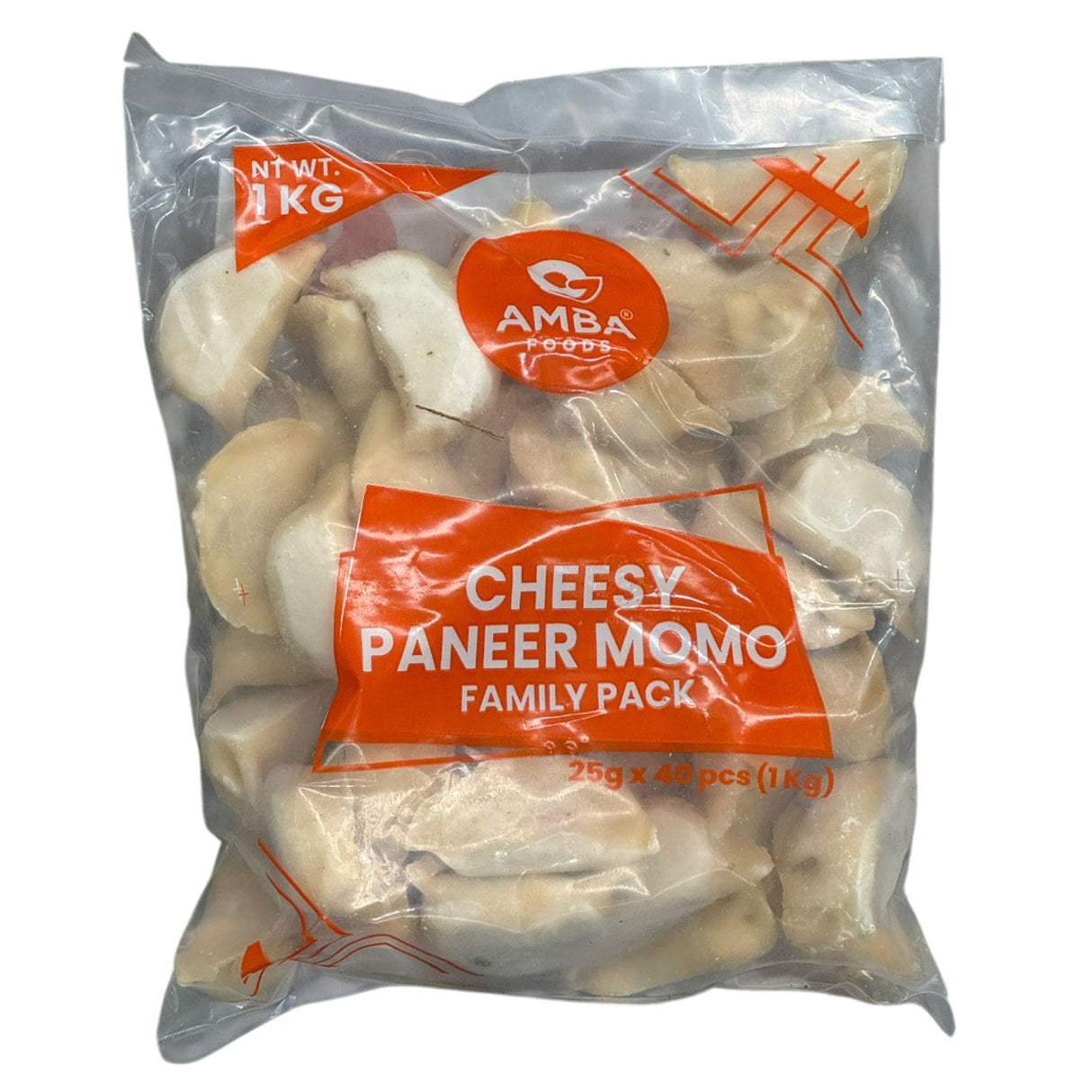 Amba Foods Cheesy Paneer Momo Family Pack 1kg