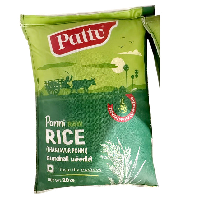 Pattu Ponni Raw Rice (Thanjavur Ponni) 20kg