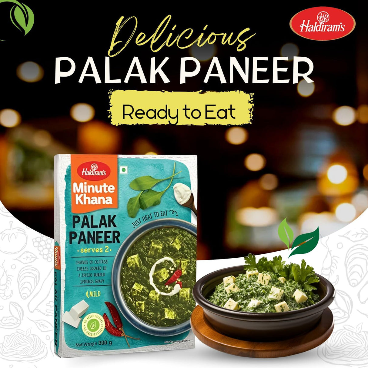 Haldiram's Palak Paneer 300g