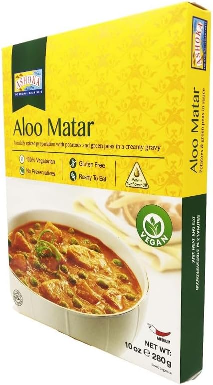 Ashoka Aloo Mutter 280g (Ready To Eat)