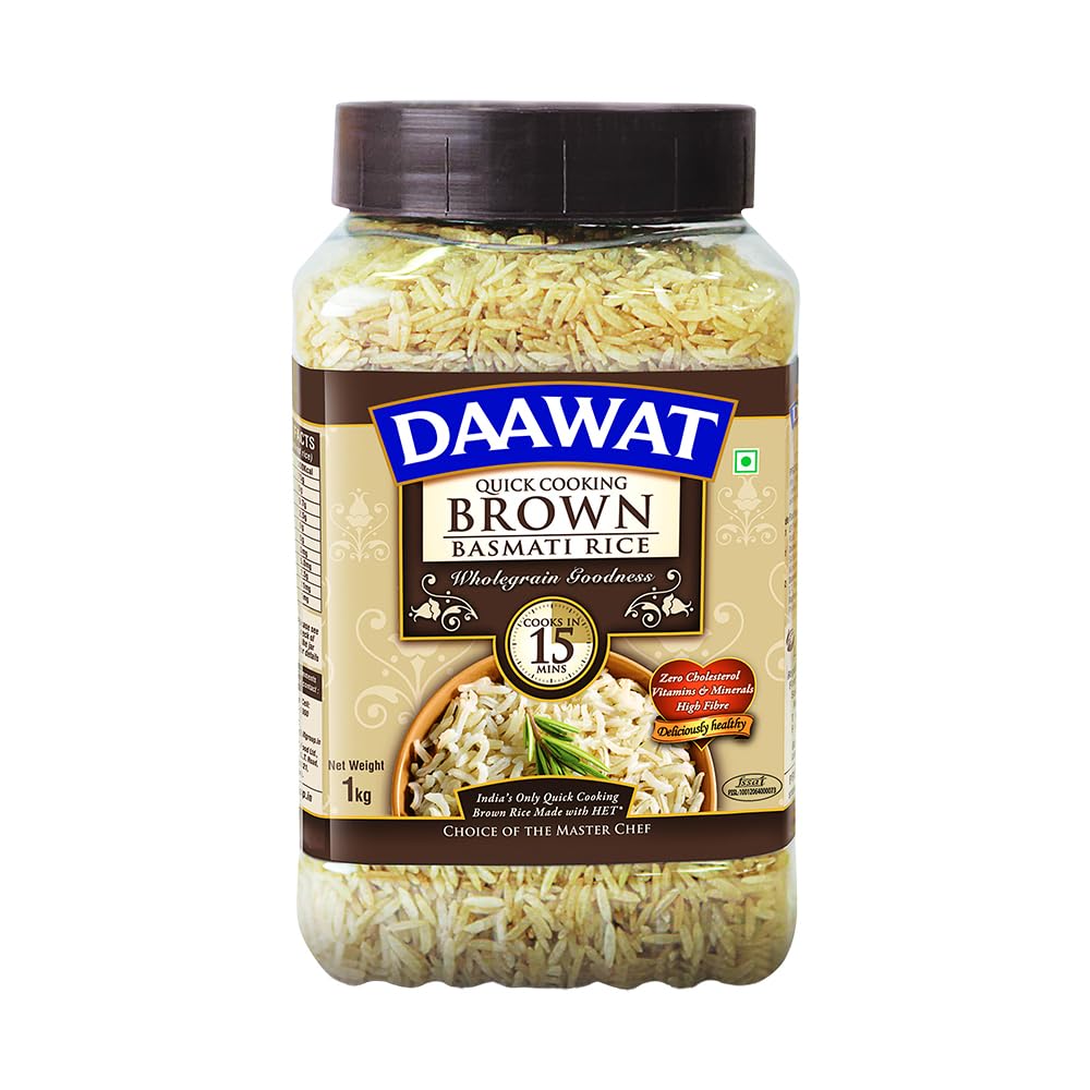 Daawat Quick Cooking Brown Basmati Rice 1kg