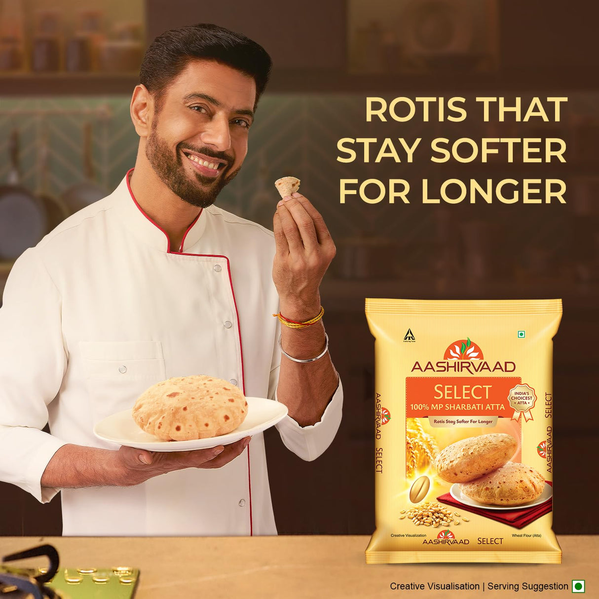 Aashirvaad Select Premium Sharbati Atta, 5kg