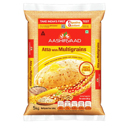 Aashirvaad Multigrain Atta (High Fibre Wheat Flour) 5kg