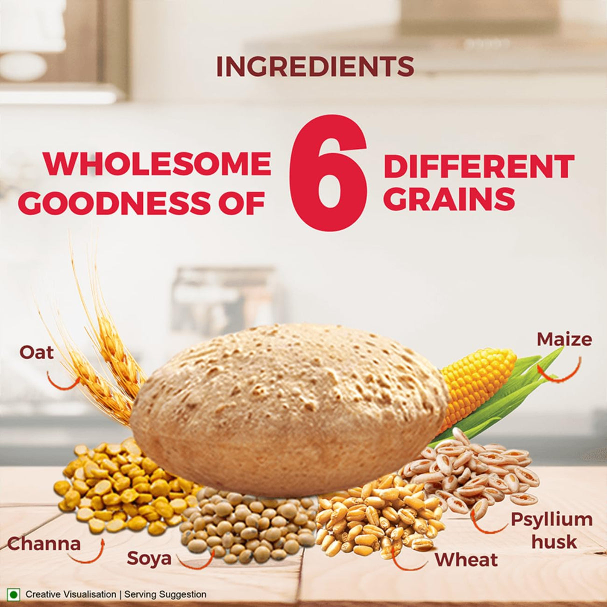 Aashirvaad Multigrain Atta (High Fibre Wheat Flour) 5kg