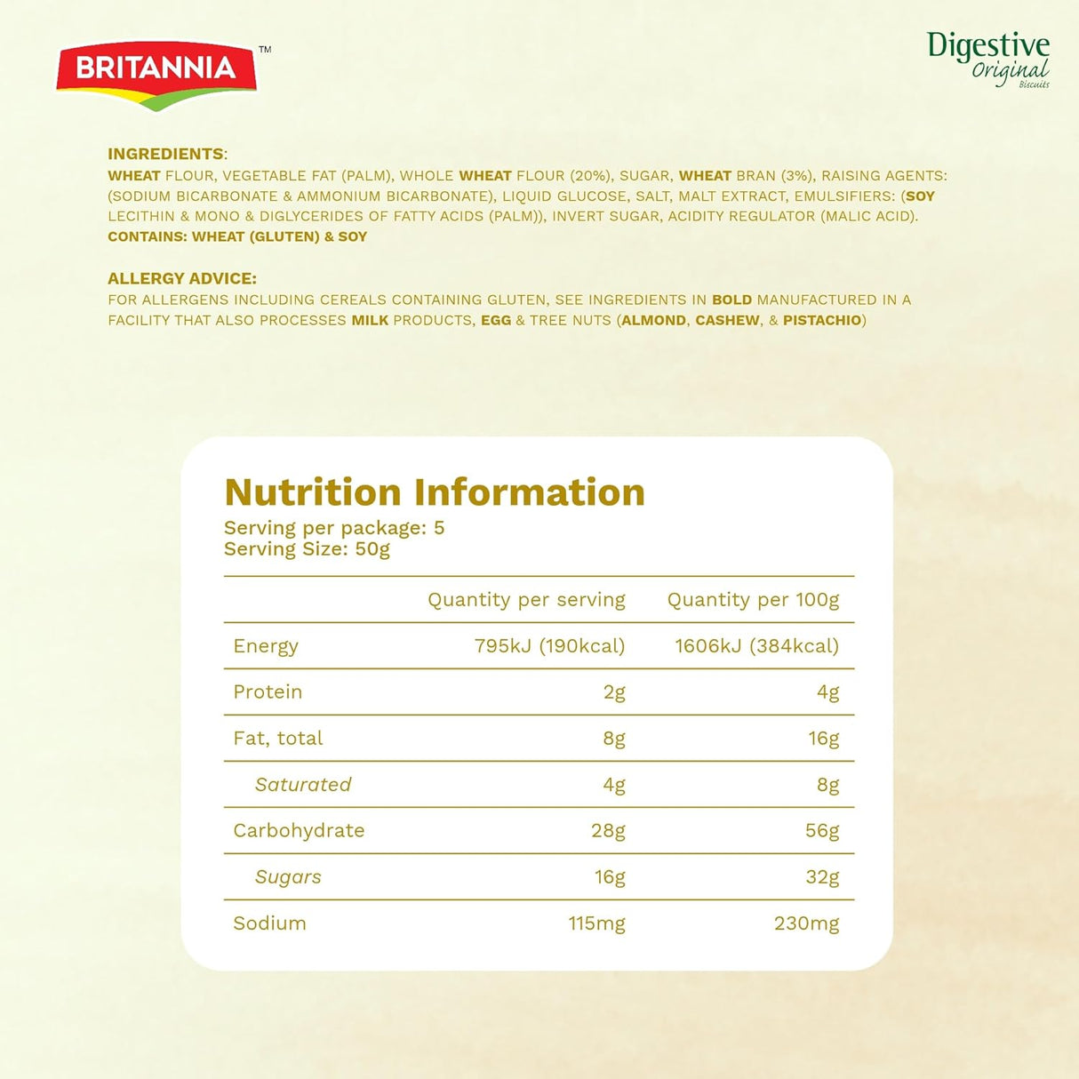 Britannia Digestive Biscuit 400g