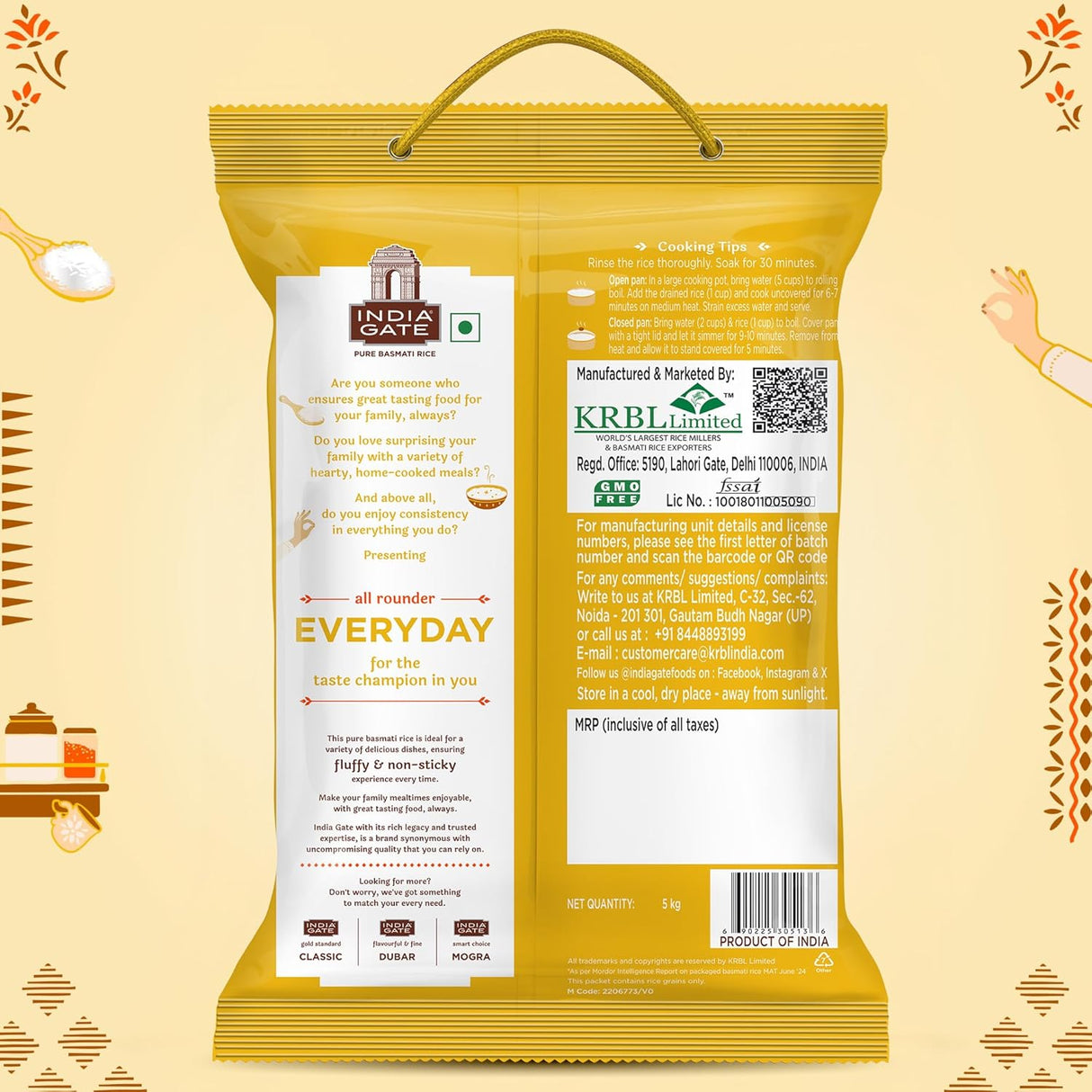 India Gate Everyday Basmati Rice 5Kg