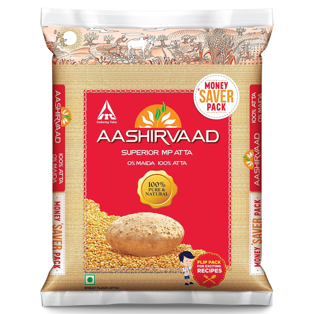Aashirvaad Whole Wheat Flour Atta 2kg