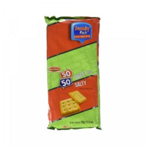 Britannia 50-50 Sweet & Salty Biscuits 62g x 6 (Value Pack)