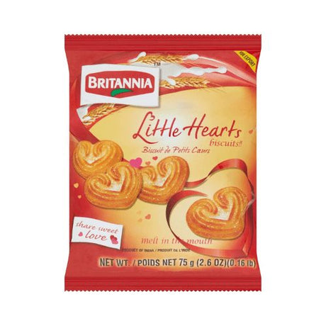 Britannia Little Hearts Biscuits 10x75g (Value Packs)