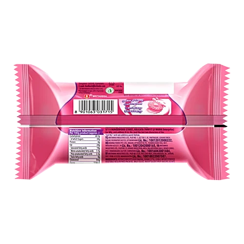 Britannia Treat Buzzy Strawberry Biscuits, 60 g