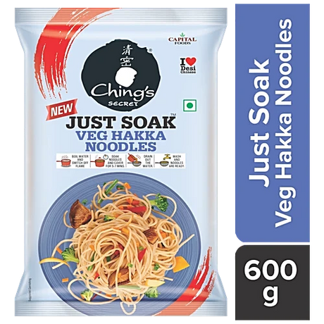 Chings Veg Hakka Noodles 600g (Family Pack)