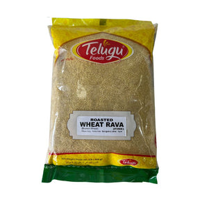 Telugu Cracked Wheat Rava (Fine) Roasted 907g