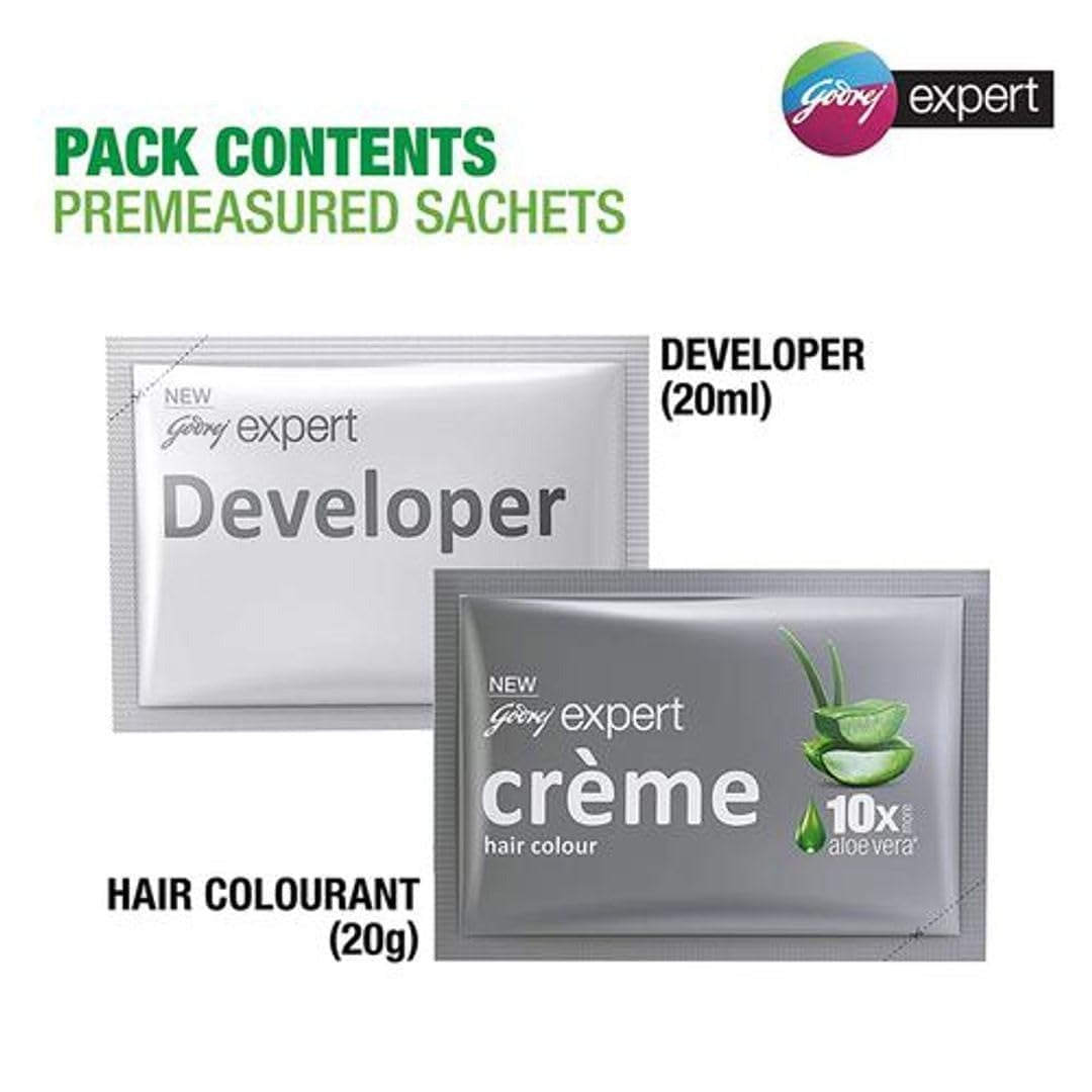 Godrej Hair Colour Creme (Natural Black) 20g+20ml