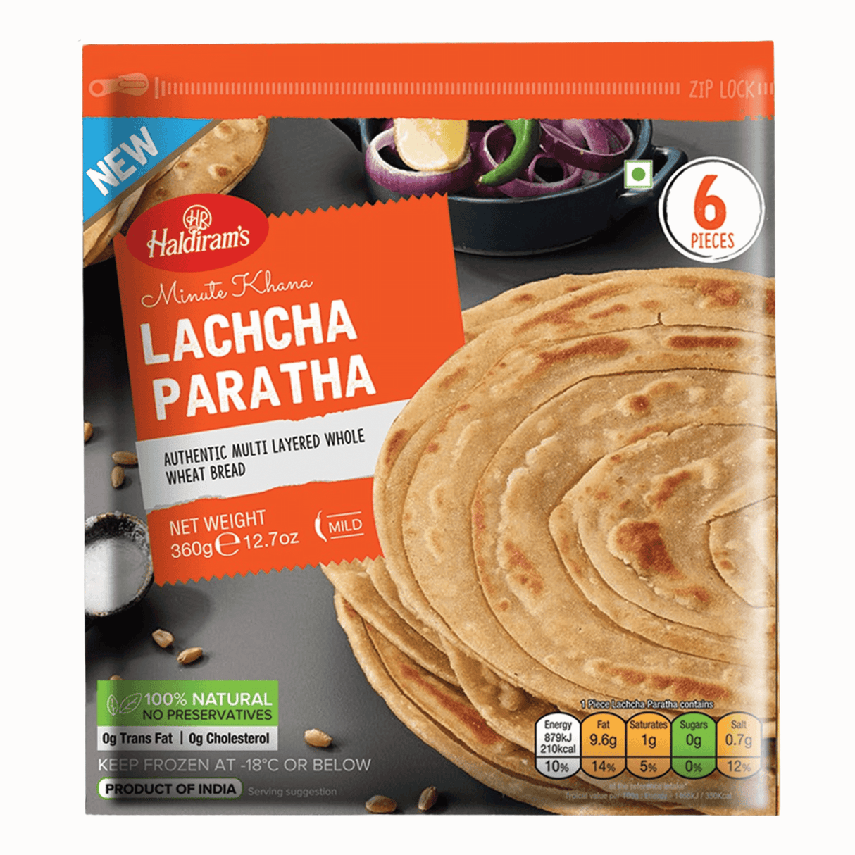 Haldiram's Lachcha Paratha (6 pcs)